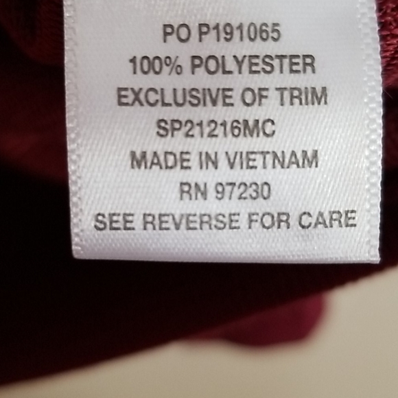 Burgundy faux fur sweater - Picture 6 of 7